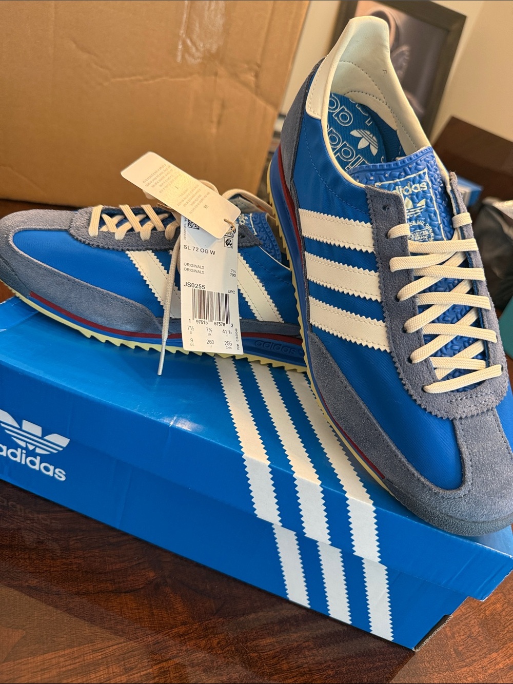 adidas SL 72 OG Sneakers in Blue & White US 9